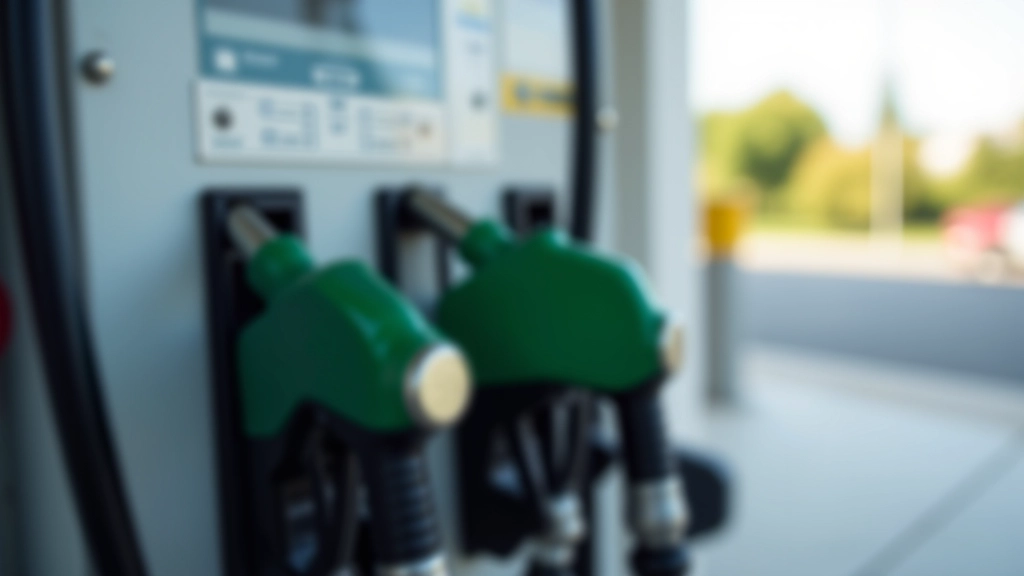 Pompe à essence avec affichage de prix et volume de carburant