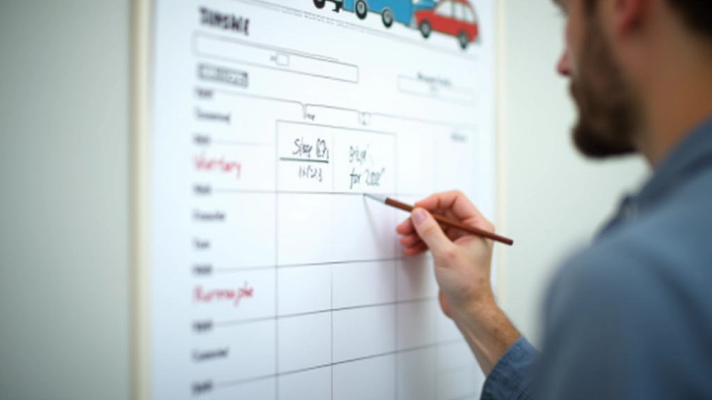 Plan d'entretien automobile avec calendrier et checklist