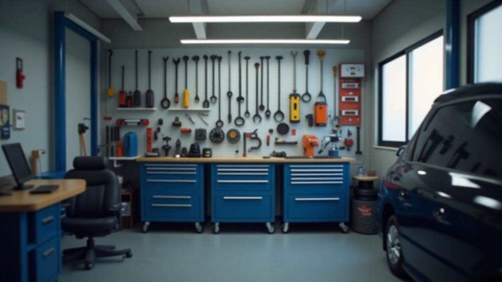Mécanicien effectuant un entretien automobile dans un atelier